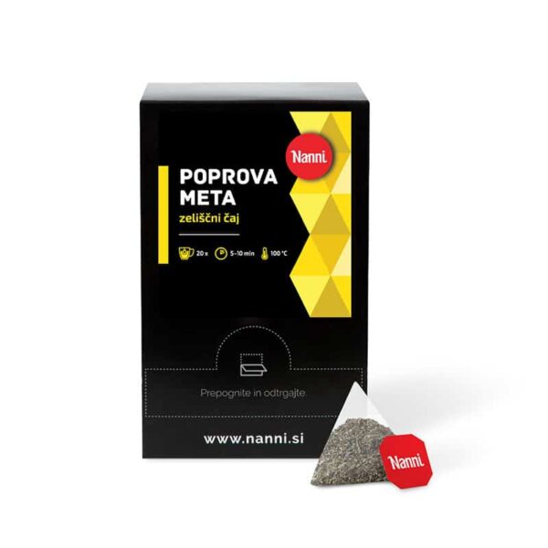 Čaj Piramida Meta 80g Zeliščni čaj 50g